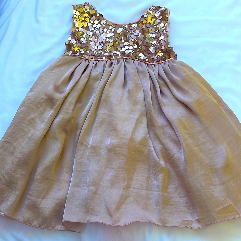 Little Loaves & fishes, pink sequined party dress. Size 2